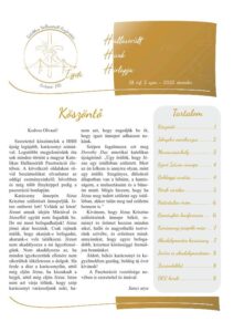 Hallássérült Hívek Hírlapja 2025. decemberi szám